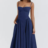 Sigrid | Vestido Midi Bustier Sin Mangas