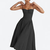 Sigrid | Vestido Midi Bustier Sin Mangas