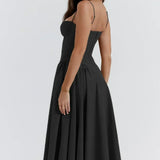 Sigrid | Vestido Midi Bustier Sin Mangas