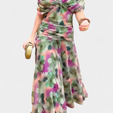Alondra | Vestido Largo Floral con Escote en Forma de V