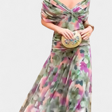 Alondra | Vestido Largo Floral con Escote en Forma de V