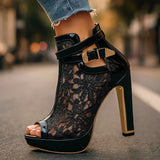 Liliana - Tacones de Encaje Elegantes