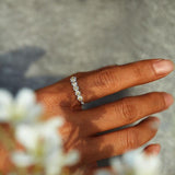 Marguerite Ring – Silver & Painted Elegance