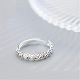 Marguerite Ring – Silver & Painted Elegance