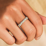 Marguerite Ring – Silver & Painted Elegance