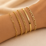 Zestaw Złotych Bracelets