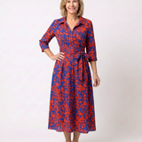 Claire | Vestido Midi de Manga Larga con Cinturón Elegante