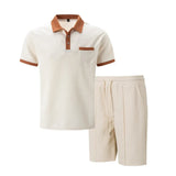 Conjunto de Polo de Tejido Waffle