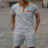 Conjunto de Polo de Tejido Waffle