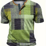 Rodrigo | Camisa de Manga Corta con Diseño Patchwork