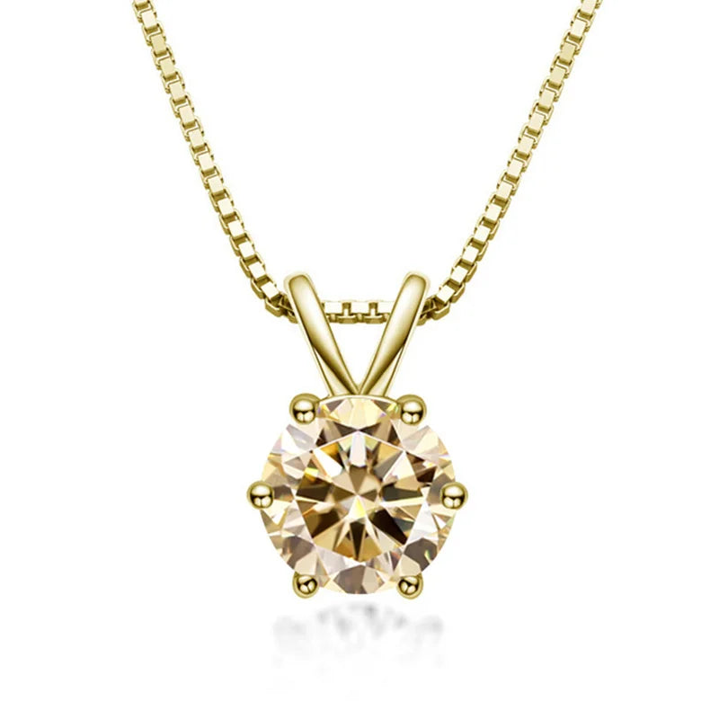 Elegancka Kolia z Moissanitem w Stylu Solitaire