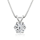 Elegancka Kolia z Moissanitem w Stylu Solitaire
