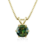 Elegancka Kolia z Moissanitem w Stylu Solitaire