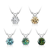 Elegancka Kolia z Moissanitem w Stylu Solitaire