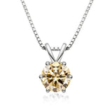 Elegancka Kolia z Moissanitem w Stylu Solitaire