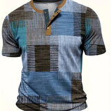 Rodrigo | Camisa de Manga Corta con Diseño Patchwork