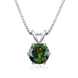 Elegancka Kolia z Moissanitem w Stylu Solitaire