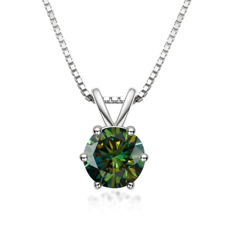Elegancka Kolia z Moissanitem w Stylu Solitaire