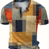 Rodrigo | Camisa de Manga Corta con Diseño Patchwork