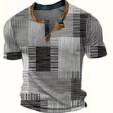 Rodrigo | Camisa de Manga Corta con Diseño Patchwork