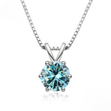 Elegancka Kolia z Moissanitem w Stylu Solitaire