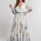 Anaïs | Maxi Vestido Floral de Manga Larga
