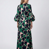 Léa | Maxi vestido de manga larga con cinturilla ajustable