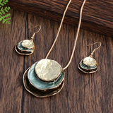 Vintage Set with Layered Blue Stones