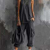 Valentina | Conjunto Casual Suave con Bolsillos" can be rewritten as:

"Valentina | Conjunto Casual Cómodo con Bolsillos