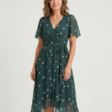 Chloé | Vestido Midi con Diseño Abstracto
